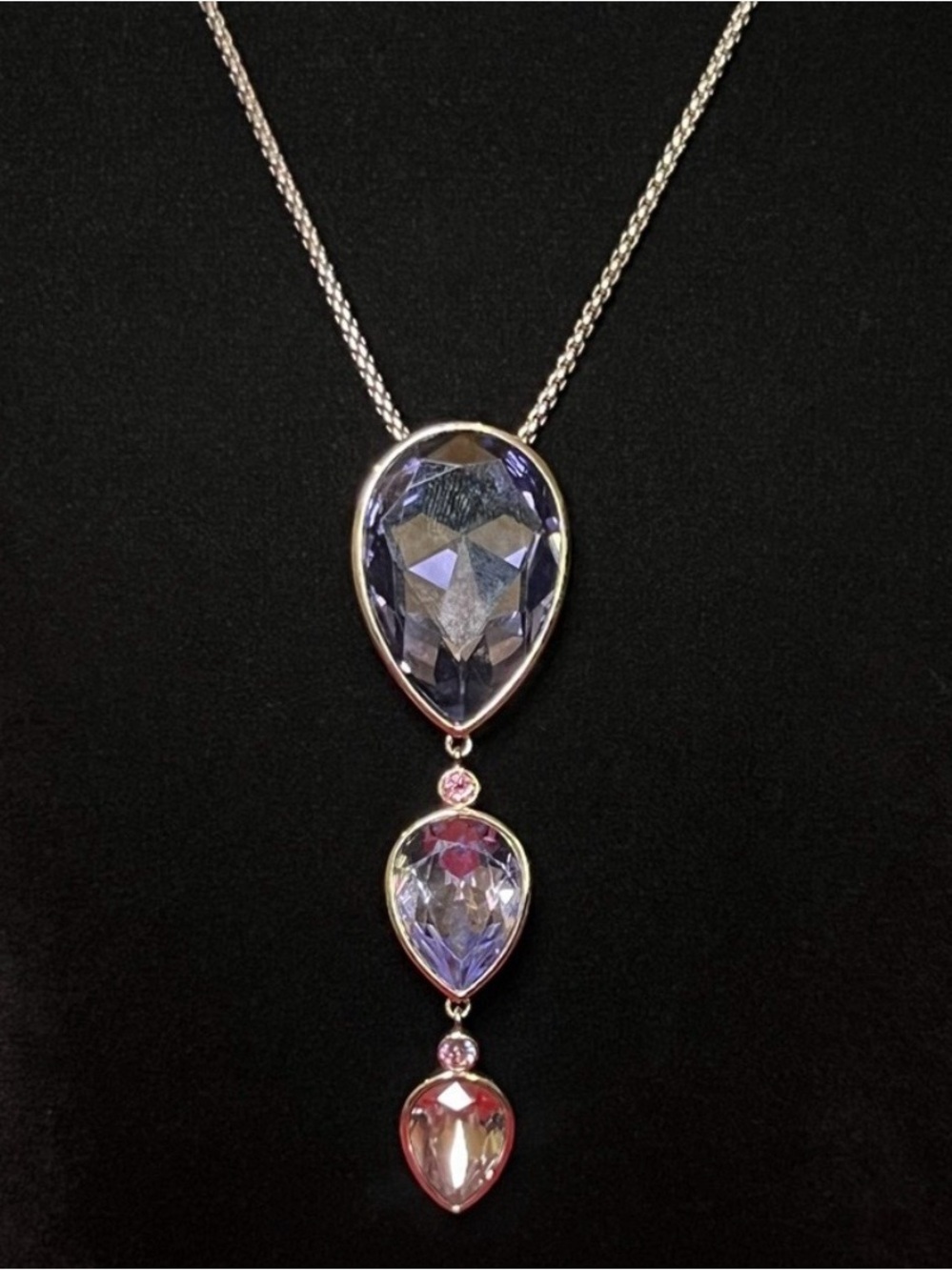Touchstone Crystal by Swarovski Pear Drop Necklace